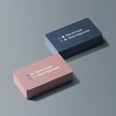 Визитки шелкографией на дизайнерском картоне