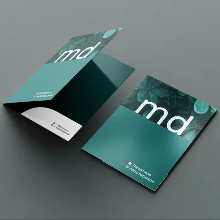 Папки с клееным карманом