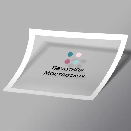 Наклейки на білій та прозорій плівці шовкографія