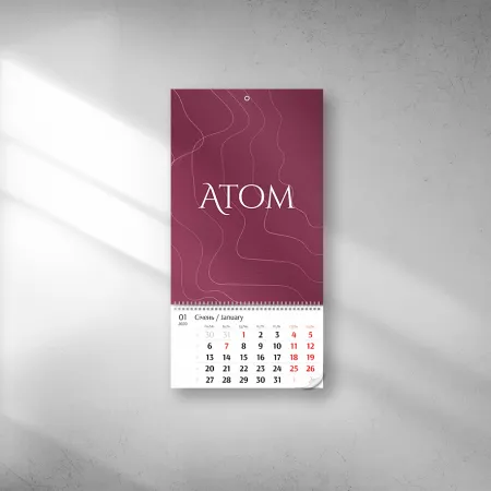 Календарь квартальный ATOM