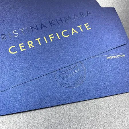 Преміум сертифікати на дизайнерському картоні