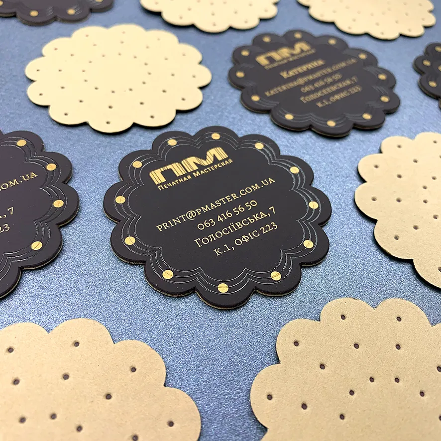 Фото товара «Визитки индивидуальной формы» №5