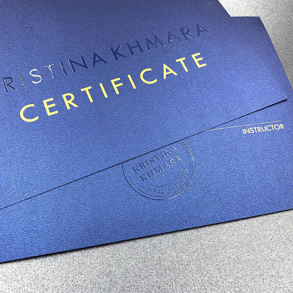 Фото товара «Печать сертификатов на дизайнерском картоне» №2