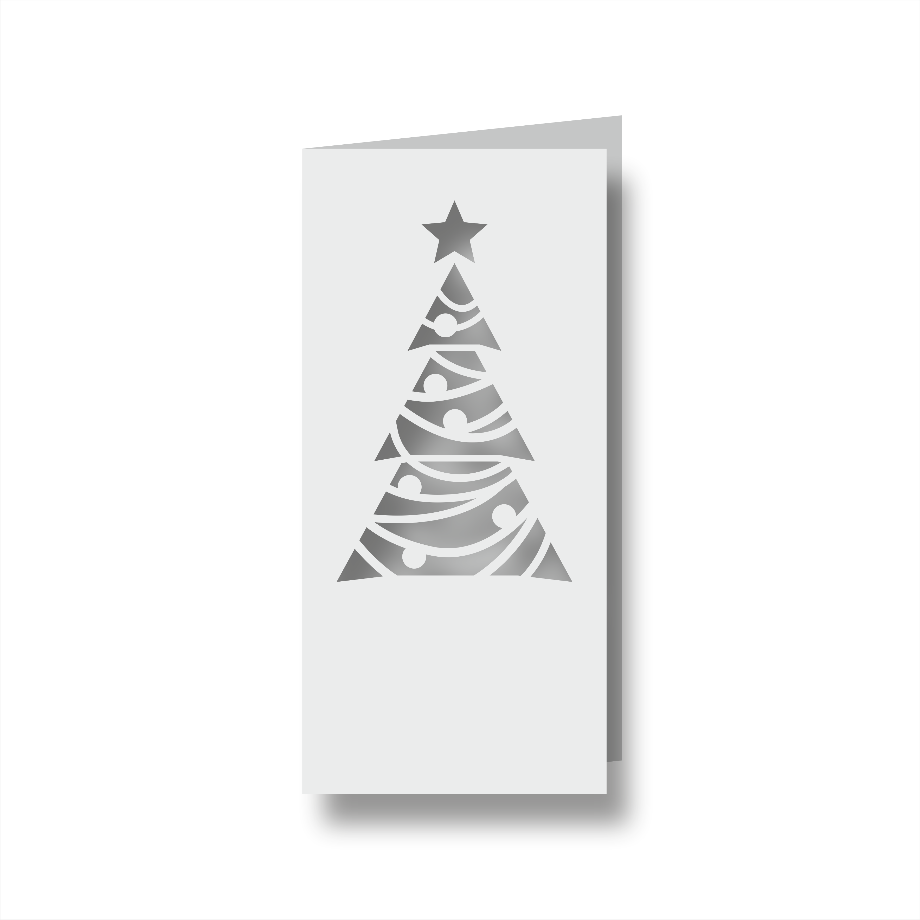 Скачать готовый штамп для высечки «Новогодняя открытка - елка» из категории «Открытки»